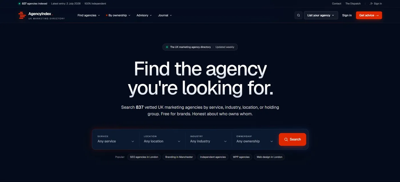 Agency Index: SEO Web Design case study